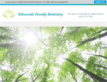 Tablet Screenshot of edmondsdentistry.com